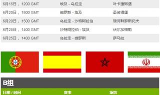 2018世界杯赛程安排图 2018世界杯赛程安排图